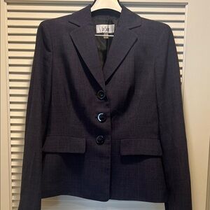 Le Suit Women's Dark Gray Blazer